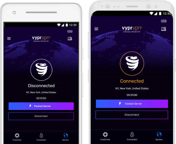 Appli VyprVPN pour Android